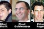 Aider Guilat Shalit, Ehoud Goldwasser et Eldad Reguev - © Agir pour la libration des otages Israliens