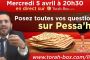Direct-Live sur Pessa'h ce Mercredi soir avec Rav Ankri - © Torah-Box