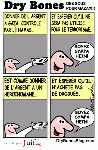 5,4 milliards de dollars pour Gaza/Hamas !!! - © Dry Bones