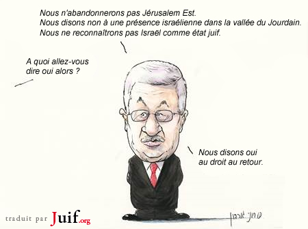 Abbas ne donne rien contrairement  nous - © Arutz Sheva