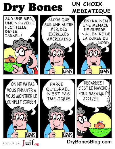 Isral : le choix des medias - © Dry Bones