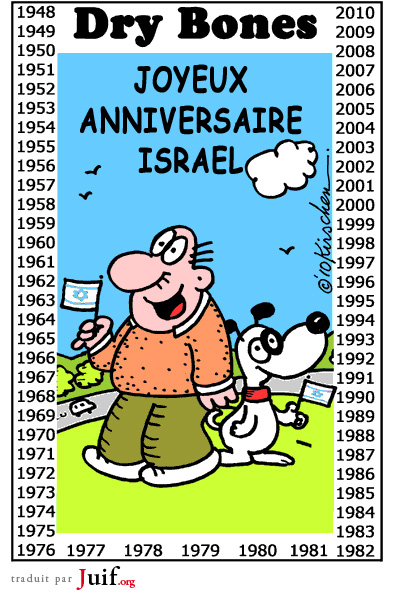 Joyeux anniversaire Isral - © Dry Bones