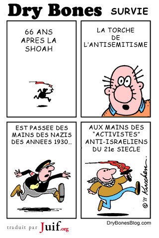 La flamme de lantismitisme - © Dry Bones