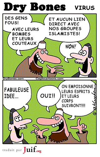 Le virus islamiste - © Dry Bones