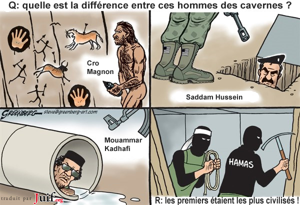 Mme pas des hommes des cavernes - © Greenberg