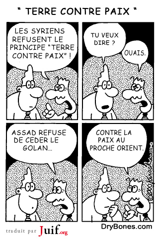 Paix contre territoire - © Dry Bones
