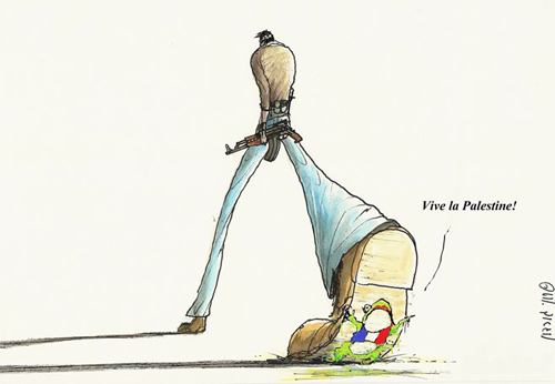 Ridicule France - © Arutz Sheva