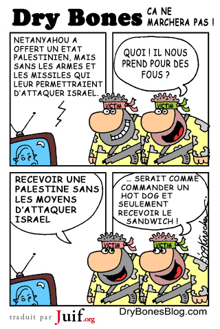 Suites au discours de Bibi - © Dry Bones