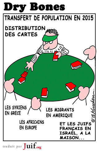 TRANSFERT DE POPULATION EN 2015 - © Dry Bones