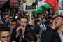 Des Palestiniens dans la rue pour fustiger la déclaration Balfour - © La Libre