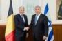 Entretien franc et direct entre Benjamin Netanyahou et Didier Reynders - © La Libre