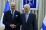Rencontre de Laurent Fabius avec le Président Peres - © AmbaFrance en Israel