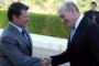 Rencontre entre Ehud Olmert et Abdallah II - © La Libre