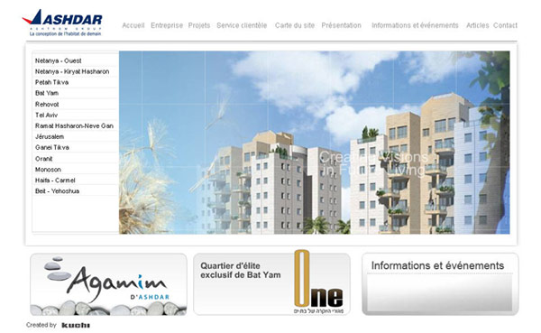 Site Internet d'Ashdar