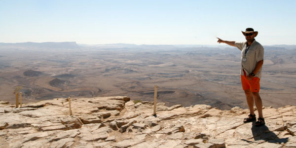 David Frèche dans le désert