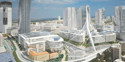 Dingue! Nouveau Business Parc de 211 000 m2 à Jérusalem (14 gratte-ciel). 