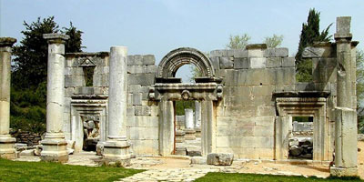 La synagogue antique de Baram